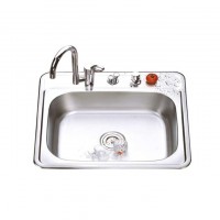 American standard submount punch bowl 25x22 in kitchen rinse sink